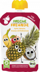 【dm】Quetschie Apfel, Banane, Ananas & Kokosnuss ab 6 Monaten, 100 g