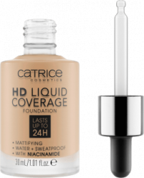 【dm】Foundation Liquid HD Coverage Waterproof 032 Nude Beige, 30 ml