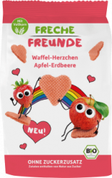 【dm】Kindersnack Waffel-Herzchen Apfel-Erdbeere, ab 1 Jahr, 25 g