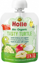 【dm】Quetschie Tasty Turtle Apfel & Birne mit Joghurt, ab dem 8. Monat, 85 g