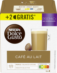 Dolce Gusto Café au Lait Kaffeekapseln 16+2
