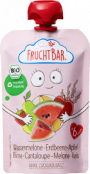 【dm】Quetschie Wassermelone, Erdbeere, Apfel, Birne & Reis ab 6 Monaten, 100 g