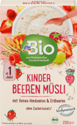 【dm】Kindermüsli Beeren ab 1 Jahr, Demeter, 250 g