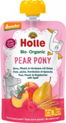 【dm】Quetschie Pear Pony, Birne, Pfirsich & Himbeere mit Dinkel ab 8 Monaten, 100 g