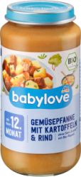 【dm】Menü Gemüsepfanne mit Kartoffeln und Rind, ab dem 12 Monat, 250 g