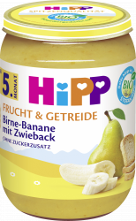 Bio Frucht & Getreide Birne-Banane mit Zwieback ab 5. Monat