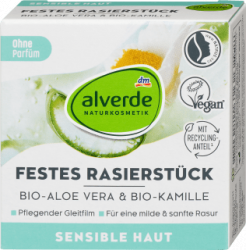 【dm】Festes Rasierstück Bio-Aloe Vera, Bio-Kamille, 50 g