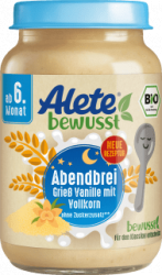 【dm】Abendbrei Grießbrei Vanille & Vollkorn ab dem 6. Monat, 190 g