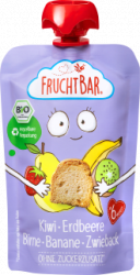 【dm】Quetschie Kiwi Erdbeere Birne Banane Zwieback ab 6 Monaten, 100 g