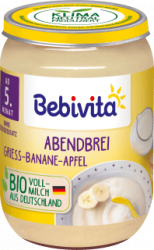 【dm】Abendbrei Grieß-Banane-Apfel, ab dem 5.Monat, 190 g