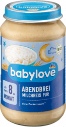 【dm】Abendbrei Milchreis pur, ab dem 8. Monat, 190 g