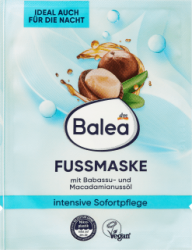 【dm】Fußmaske mit Babassu- & Macadamianussöl, 15 ml