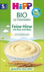 【dm】Getreidebrei Feine Hirse mit Reis und Mais ab dem 5. Monat, 200 g