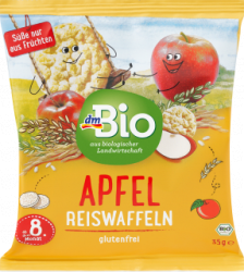 【dm】Babysnack Reiswaffeln Apfel, ab dem 8.Monat, 35 g