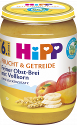 Bio Frucht & Getreide Feiner Obst-Brei mit Vollkorn