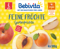 【dm】Früchte Feine Früchte Gartenfrüchte nach dem 4. Monat (4x100 g), 0,4 kg