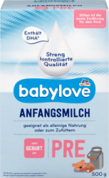 【dm】Anfangsmilch Pre von Geburt an, 0,5 kg