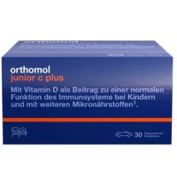 【apotheke】Orthomol junior C plus - mit Vitamin C als Beitrag zu einer normalen Funktion des Immunsystems - Man