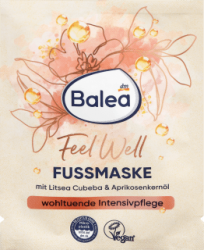 【dm】Fußmaske Feel Well Litsea Cubeba & Aprikosenkernöl, 15 ml