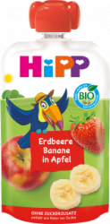 【dm】Quetschie Hippis Erdbeere-Banane in Apfel ab 1 Jahr, 100 g