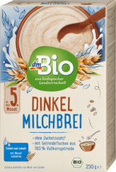 【dm】Dinkel-Milchbrei ab dem 5. Monat, 250 g