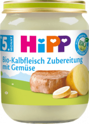 【dm】Menü Kalbfleisch-Zubereitung mit Gemüse ab dem 5.Monat, 125 g