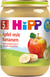 【dm】Früchte Äpfel mit Bananen, ab dem 5. Monat, 190 g