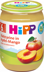 【dm】Früchte Für kleine Feinschmecker, Nektarine in Apfel-Mango ab dem 6. Monat, 190 g