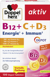 aktiv Vitamin B12 + C + D3 Depot Tabletten