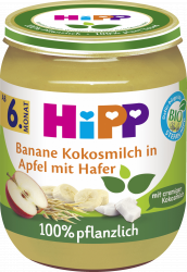 Bio Banane Kokosmilch in Apfel mit Hafer