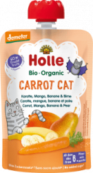 【dm】Quetschie Carrot Cat, Karotte, Mango, Banane & Birne ab 6 Monaten, 100 g