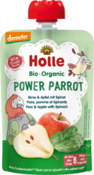 【dm】Quetschie Power Parrot, Birne & Apfel mit Spinat ab 6 Monaten, 100 g