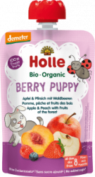 【dm】Quetschie Berry Puppy, Apfel & Pfirsich mit Waldbeeren ab 8 Monaten, 100 g