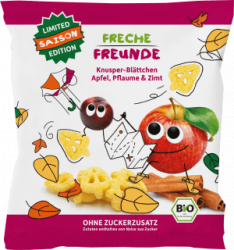 【dm】Kindersnack Knusper-Blättchen Apfel, Pflaume & Zimt, ab 1 Jahr, 15 g