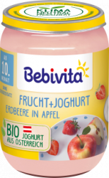 【dm】Frucht & Joghurt Erdbeere in Apfel, ab dem 10.Monat, 190 g