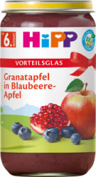 【dm】Früchte Granatapfel in Blaubeere-Apfel ab 6. Monat, 250 g