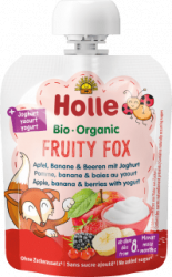 【dm】Quetschie Fruity Fox Apfel, Banane & Beeren mit Joghurt, ab dem 8.Monat, 85 g