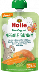 【dm】Quetschie Veggie Bunny, Karotte, Süsskartoffel mit Erbsen ab 6 Monaten, 100 g