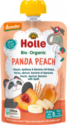 【dm】Quetschie Panda Peach, Pfirsich, Aprikose, Banane mit Dinkel ab 8 Monaten, 100 g