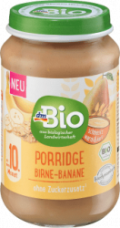 【dm】Porridge Birne-Banane ab 10. Monat, Demeter, 190 g