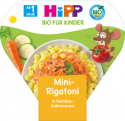 【dm】Kinderteller Kinder Bio Pasta Mini-Rigatoni in Gemüse-Sahnesauce ab 1 Jahr, 250 g