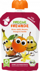 【dm】Quetschie Birne, Apfel, Banane, Orange & Vanille ab 8 Monaten, 100 g